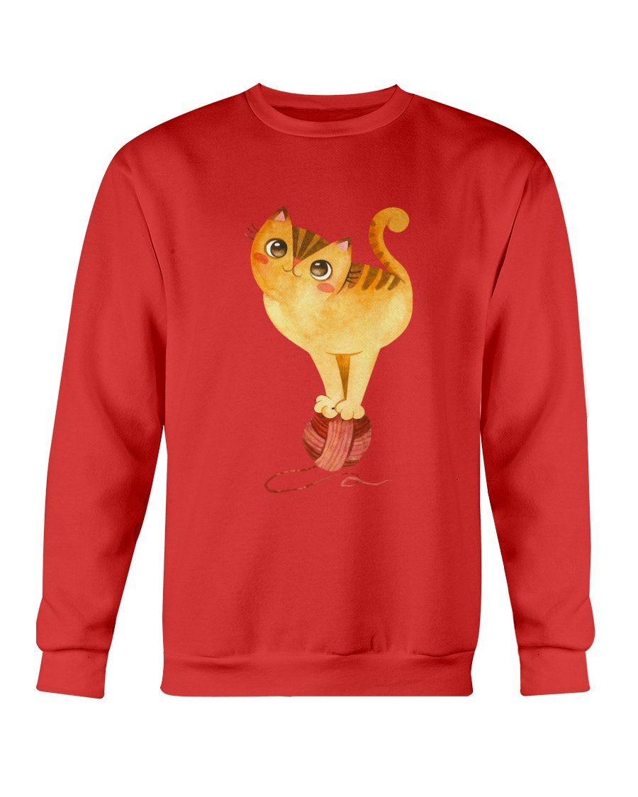 Cute Winter Cats Sweatshirt featuring adorable cat designs, perfect for cozy winter wear.