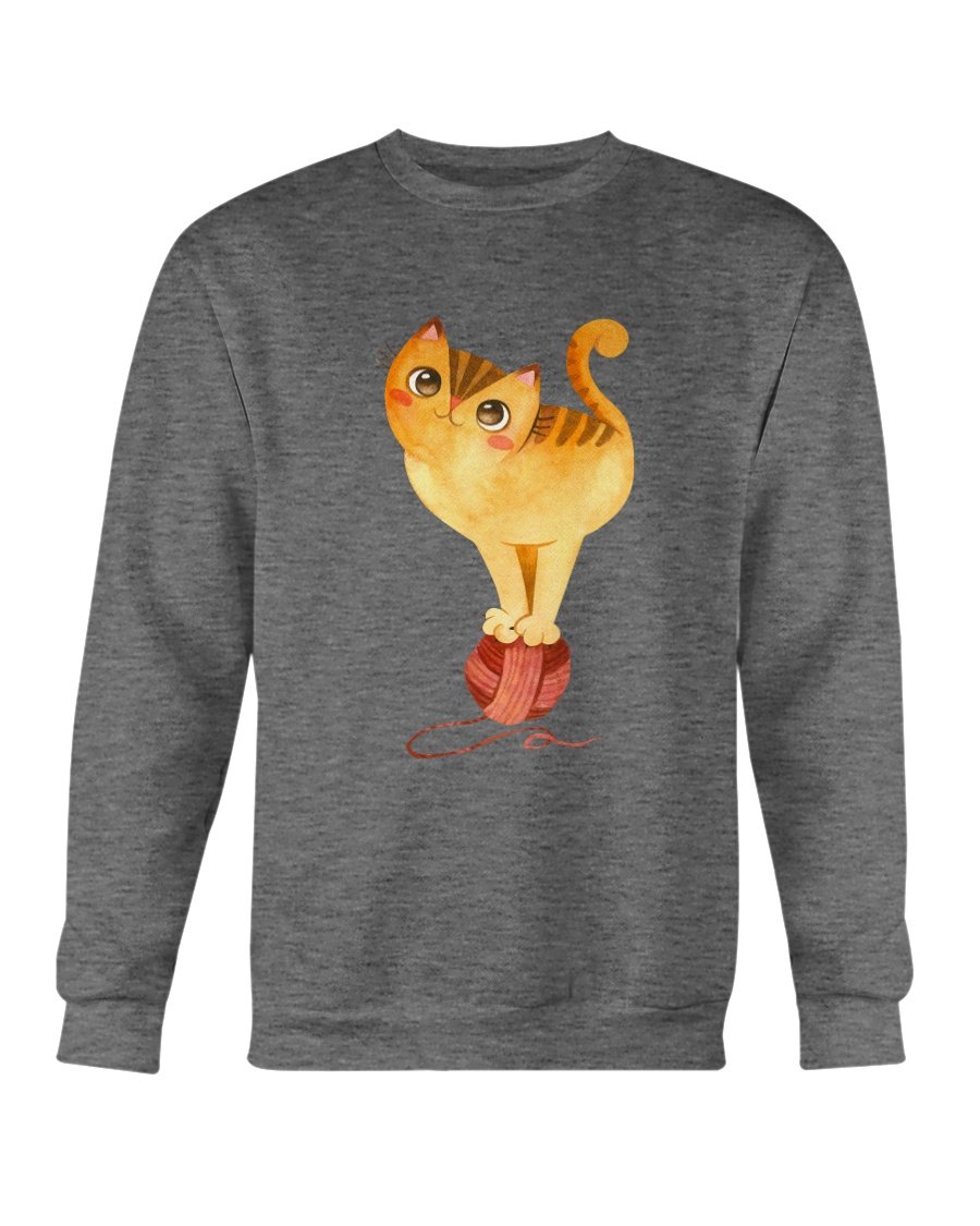 Cute Winter Cats Sweatshirt featuring adorable cat designs, perfect for cozy winter wear.