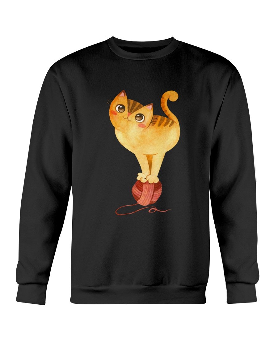 Cute Winter Cats Sweatshirt featuring adorable cat designs, perfect for cozy winter wear.