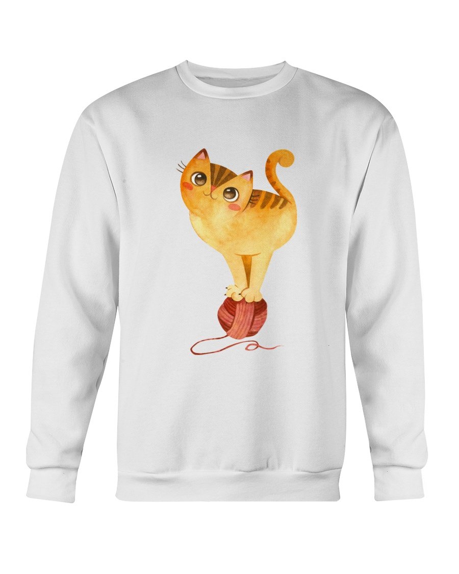 Cute Winter Cats Sweatshirt featuring adorable cat designs, perfect for cozy winter wear.