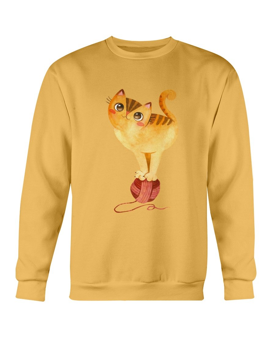 Cute Winter Cats Sweatshirt featuring adorable cat designs, perfect for cozy winter wear.