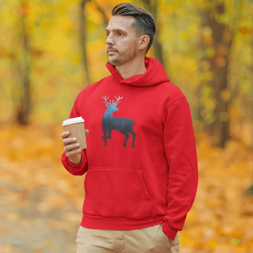 Deer Color 2 Mens Hoodie showcasing a stylish design in a comfortable fit, perfect for everyday wear.