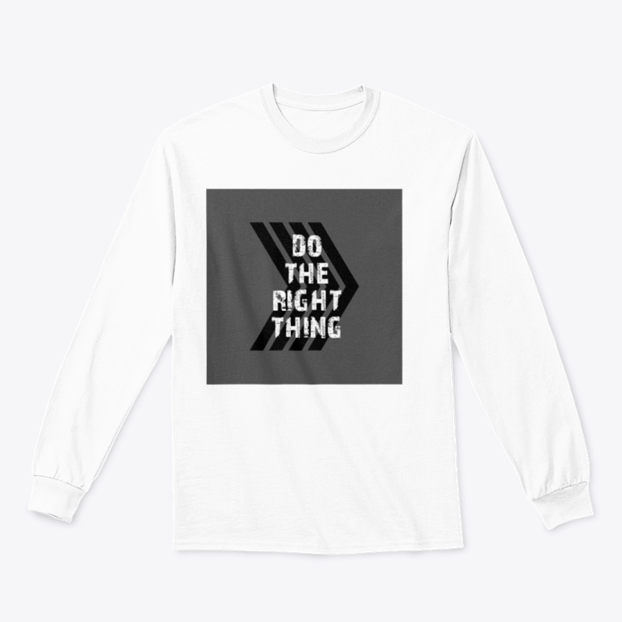 A stylish Do The Right Thing shirt design print made from 100% cotton, showcasing a classic fit and midweight fabric.