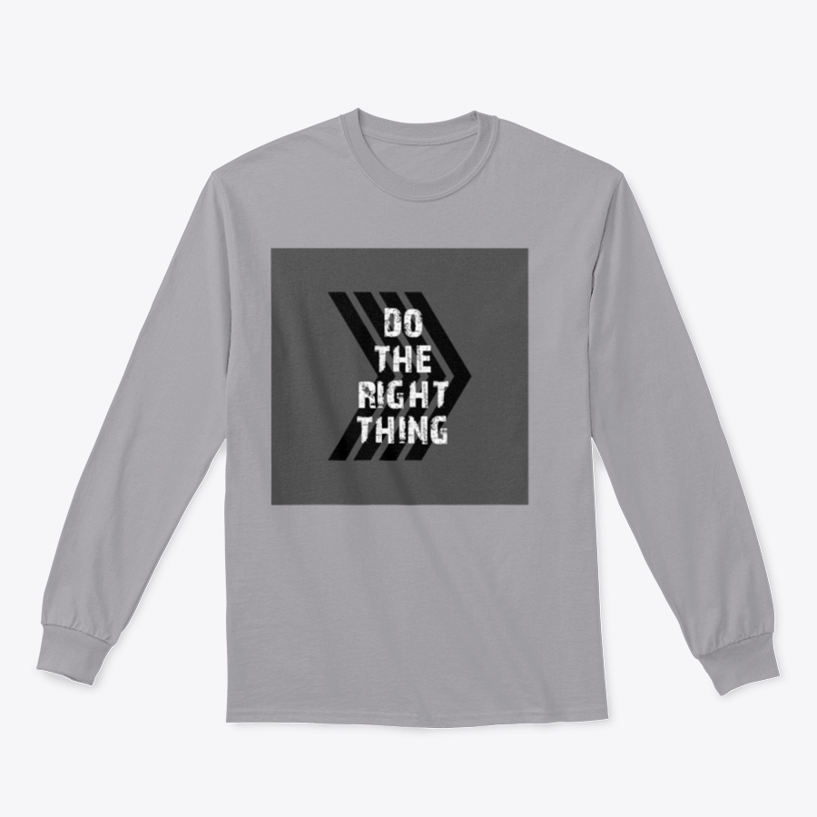 A stylish Do The Right Thing shirt design print made from 100% cotton, showcasing a classic fit and midweight fabric.