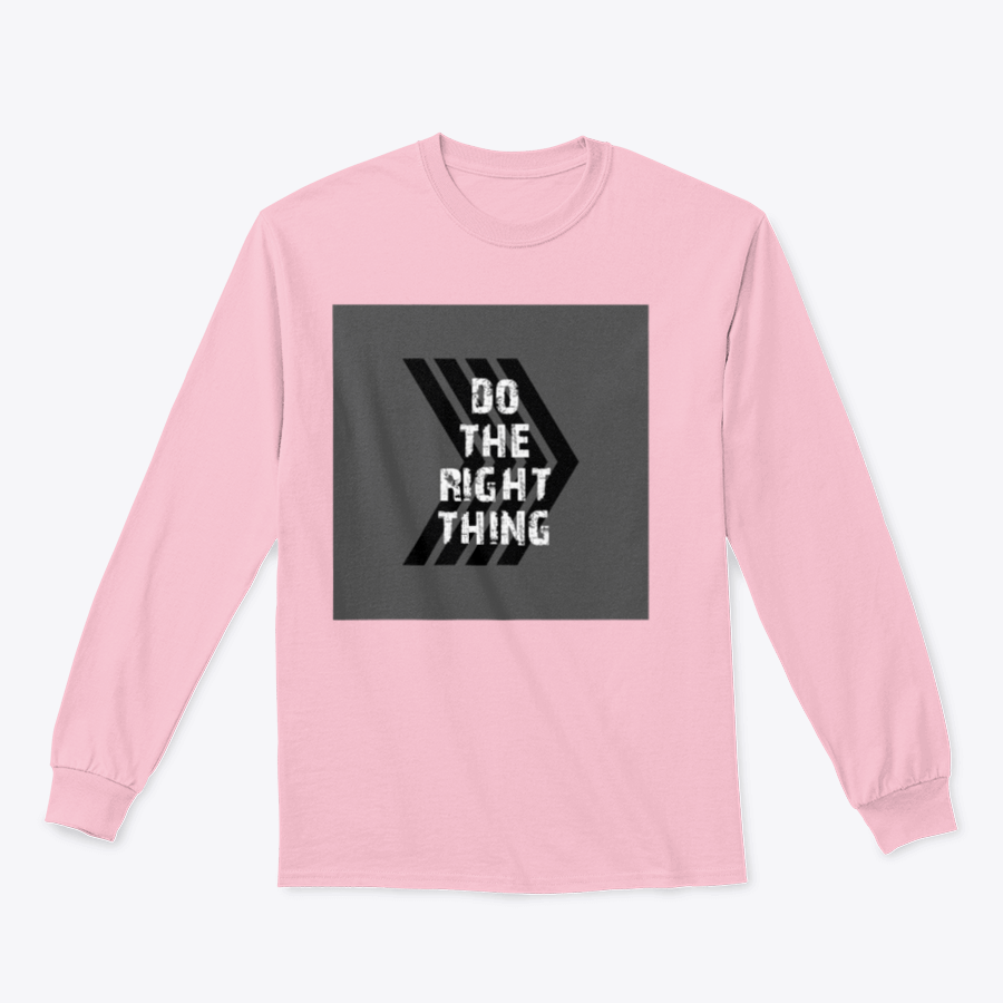 A stylish Do The Right Thing shirt design print made from 100% cotton, showcasing a classic fit and midweight fabric.