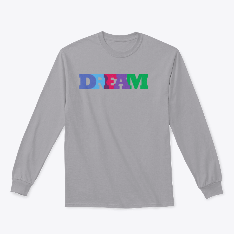 A comfortable cotton shirt featuring a typographic design with the word 'Dream' and an inspirational quote, perfect for casual wear.