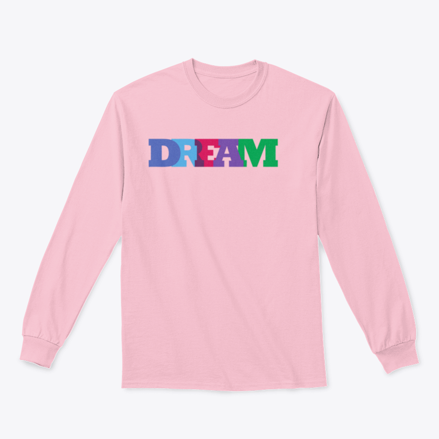 A comfortable cotton shirt featuring a typographic design with the word 'Dream' and an inspirational quote, perfect for casual wear.