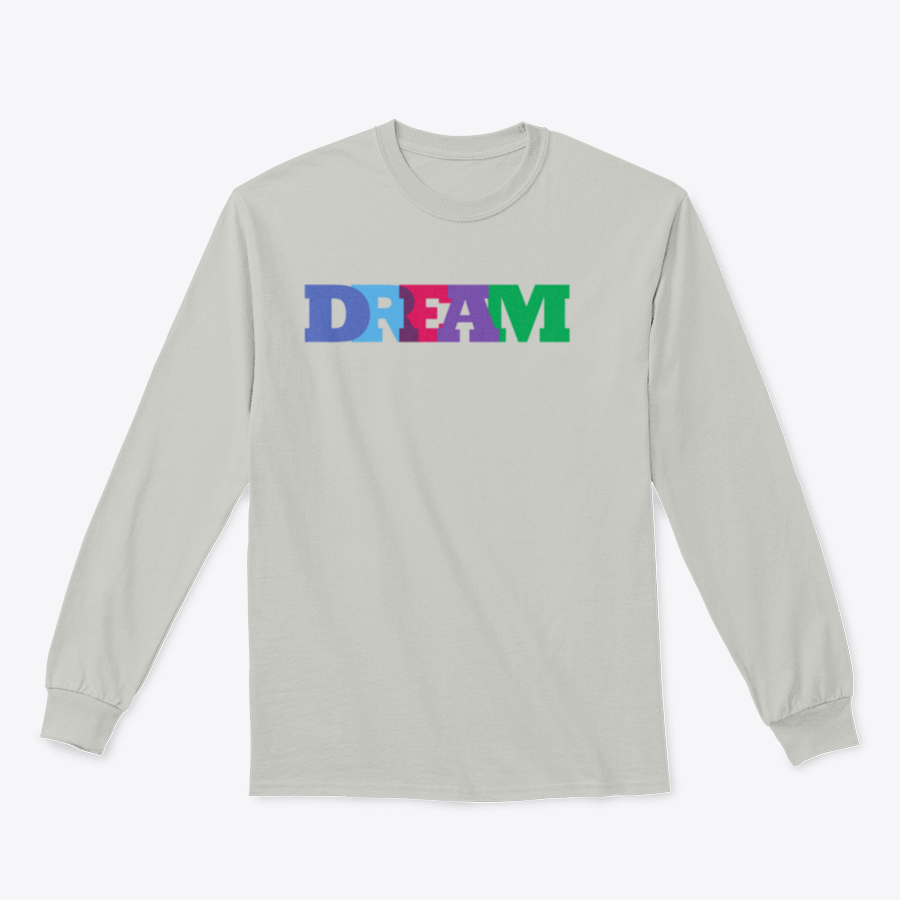 A comfortable cotton shirt featuring a typographic design with the word 'Dream' and an inspirational quote, perfect for casual wear.