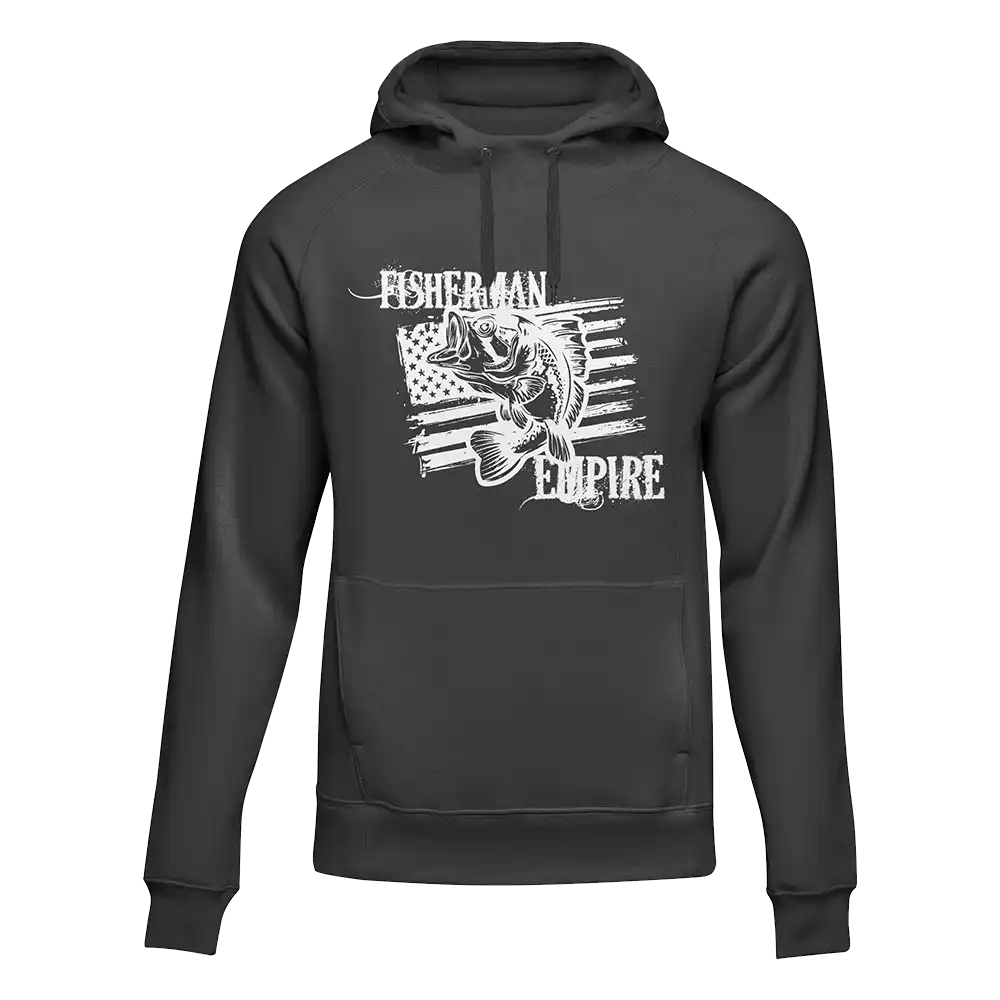 Fisherman Empire Unisex Hoodie in a stylish design, showcasing its comfortable fit and vibrant colors, perfect for everyday wear.