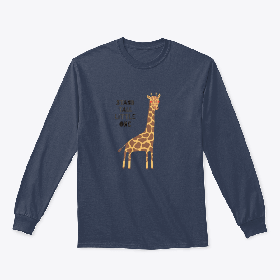 A hand-drawn vector illustration of a cute and funny giraffe with playful lettering, showcasing vibrant colors and whimsical design.