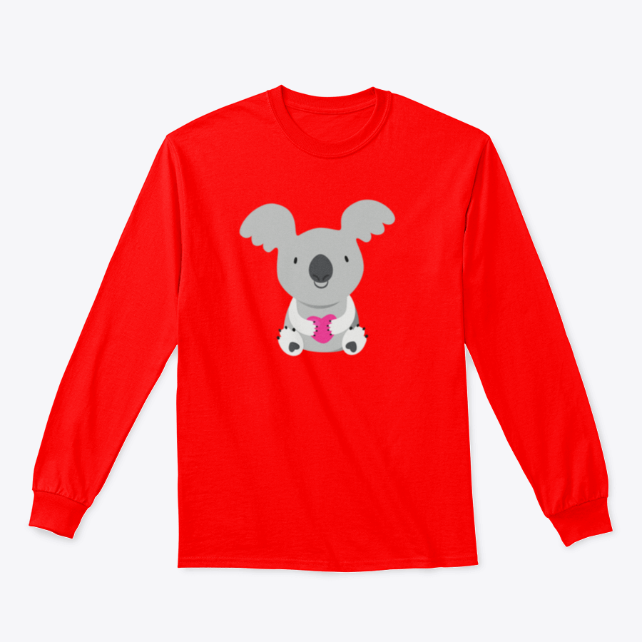 A stylish shirt featuring a vector illustration of a koala, showcasing its unique design and comfortable fabric.