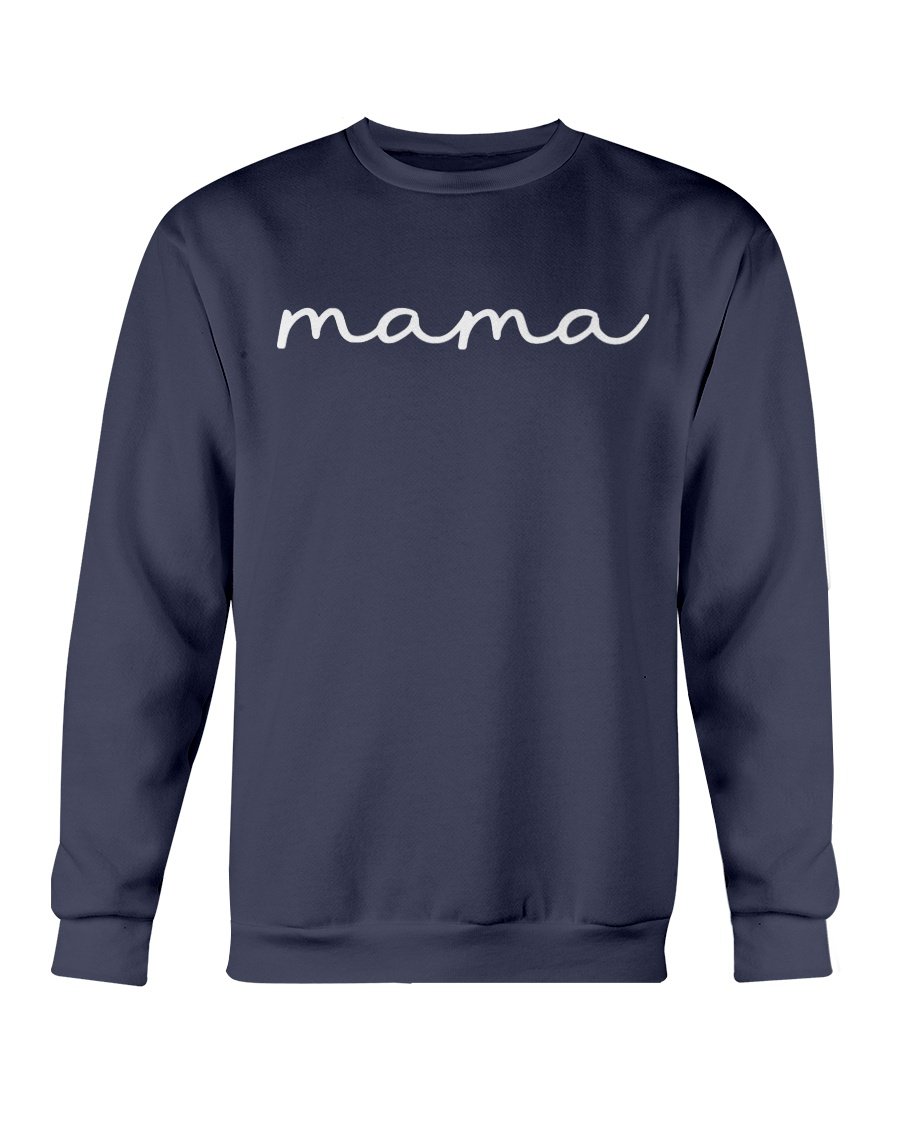 Mama Sweatshirt in a cozy crewneck style, featuring a soft cotton-polyester blend, perfect for casual wear.