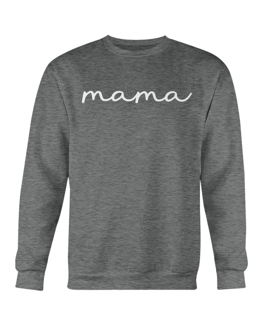 Mama Sweatshirt in a cozy crewneck style, featuring a soft cotton-polyester blend, perfect for casual wear.