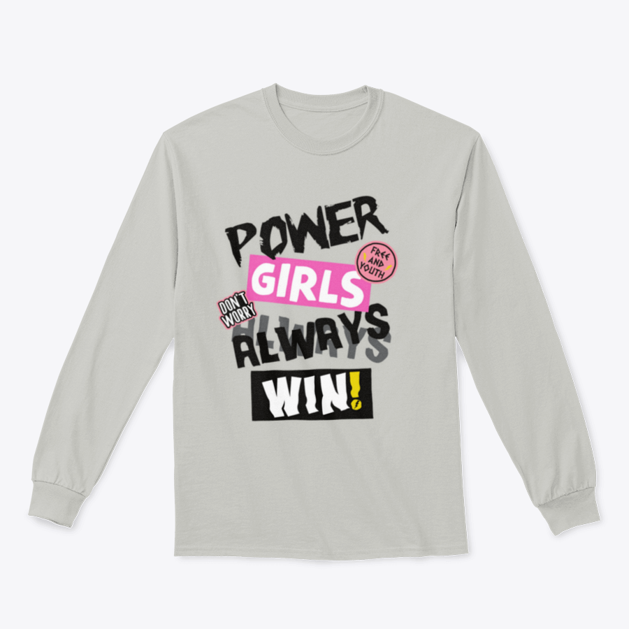 Power Girls Always Win Shirt design featuring empowering text on a comfortable cotton tee.