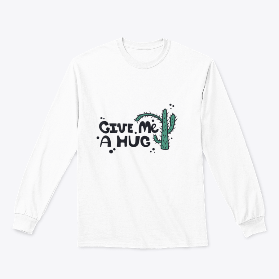 A stylish t-shirt featuring a simple cactus illustration and English text print, made from soft cotton fabric.