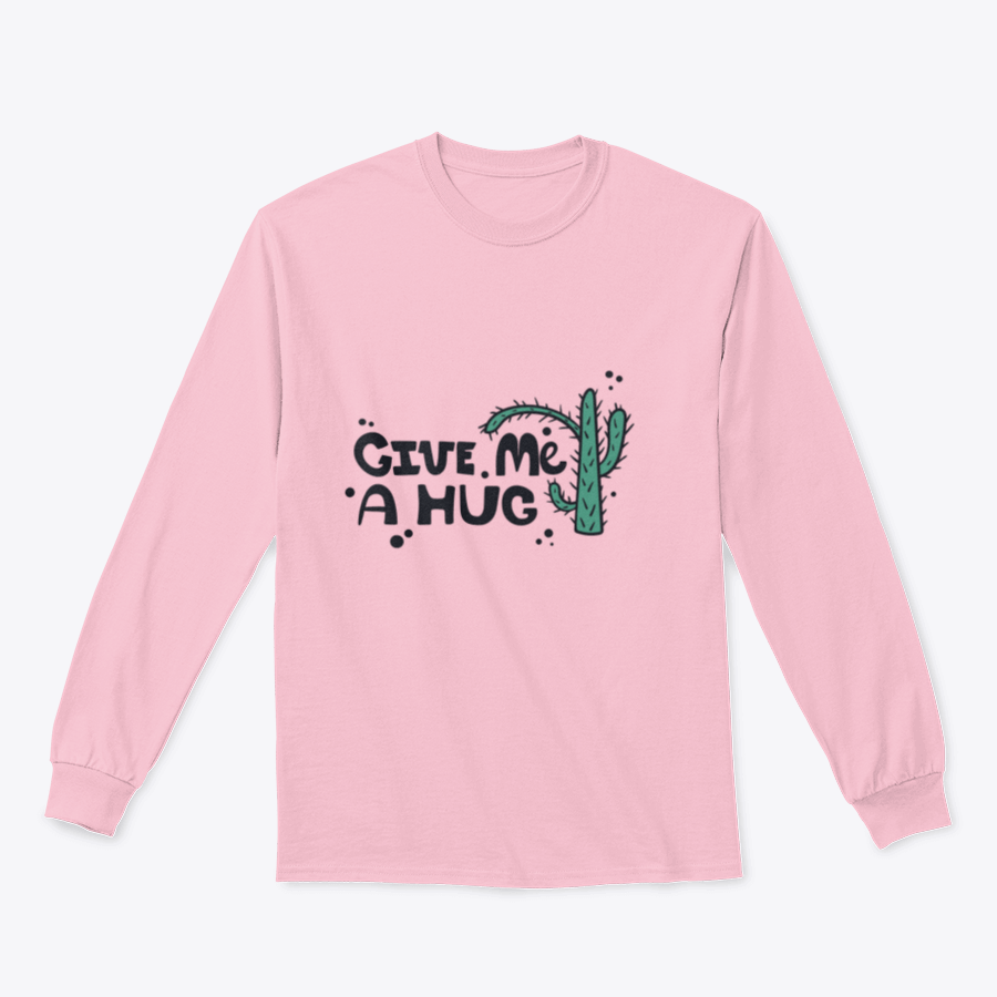 A stylish t-shirt featuring a simple cactus illustration and English text print, made from soft cotton fabric.