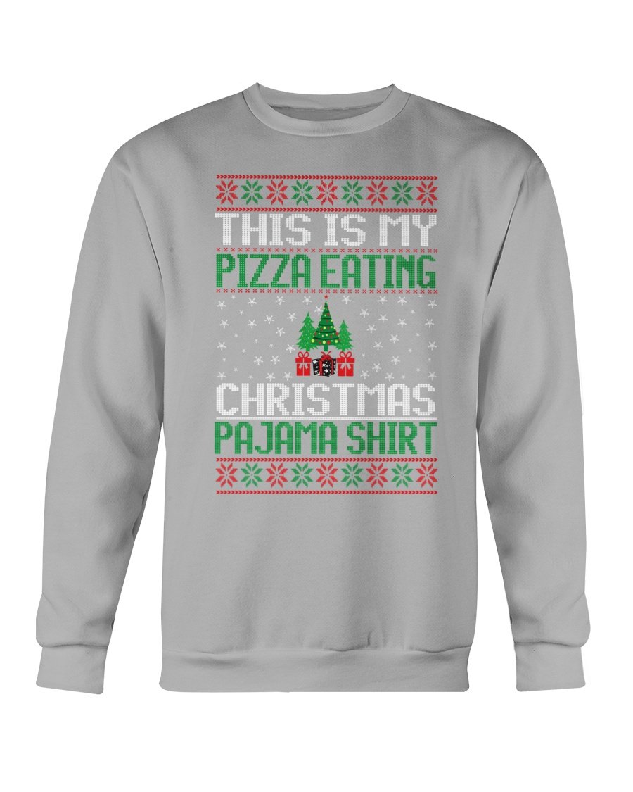 Cozy Christmas Eating Pajama Sweatshirt in festive design, perfect for holiday gatherings and lounging.