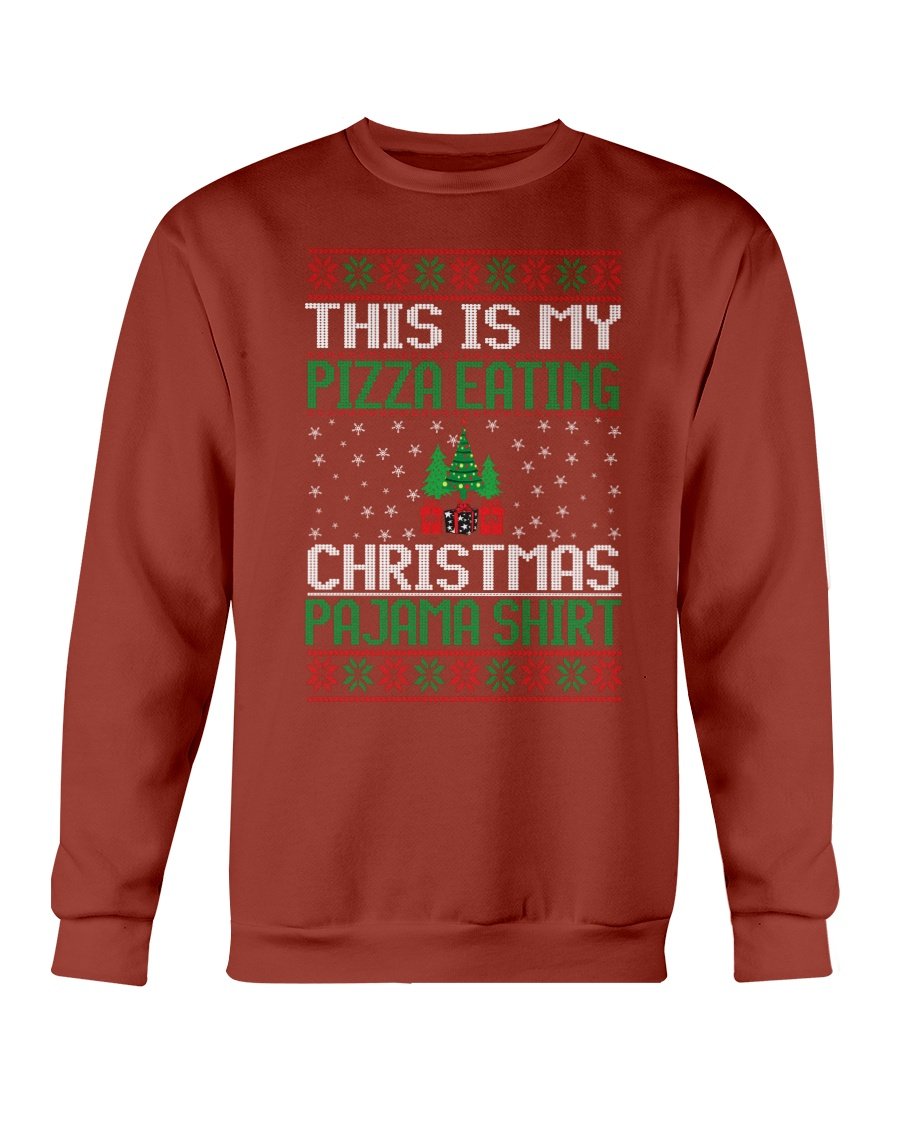 Cozy Christmas Eating Pajama Sweatshirt in festive design, perfect for holiday gatherings and lounging.