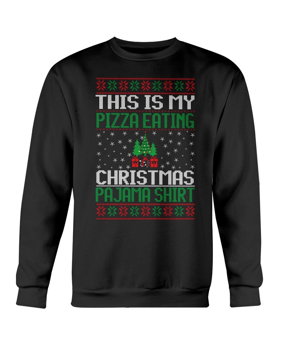 Cozy Christmas Eating Pajama Sweatshirt in festive design, perfect for holiday gatherings and lounging.