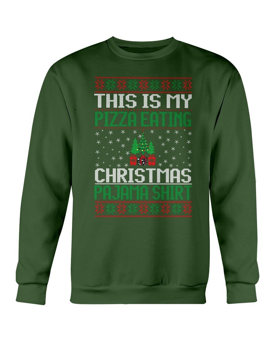 Cozy Christmas Eating Pajama Sweatshirt in festive design, perfect for holiday gatherings and lounging.