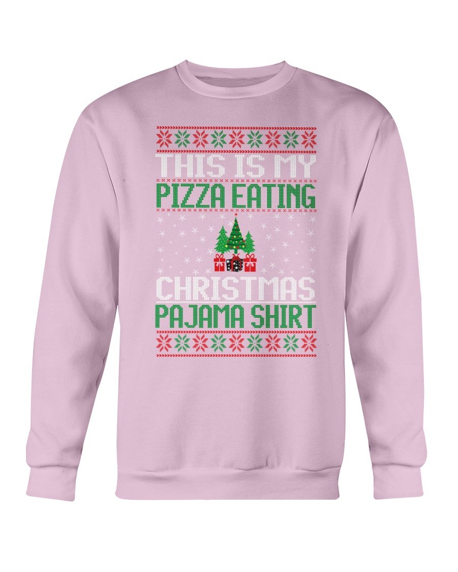 Cozy Christmas Eating Pajama Sweatshirt in festive design, perfect for holiday gatherings and lounging.