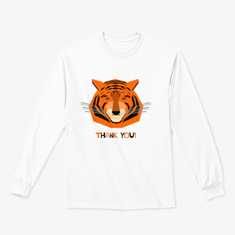 Cute smiling tiger character design on a comfortable tee shirt, perfect for celebrating the Year of the Tiger.