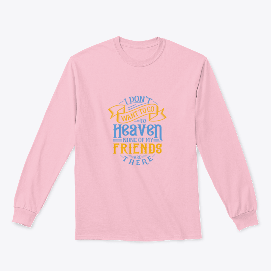 Typography Heaven Lettering T-Shirt showcasing a stylish design with a comfortable fit, made from a cotton-polyester blend.