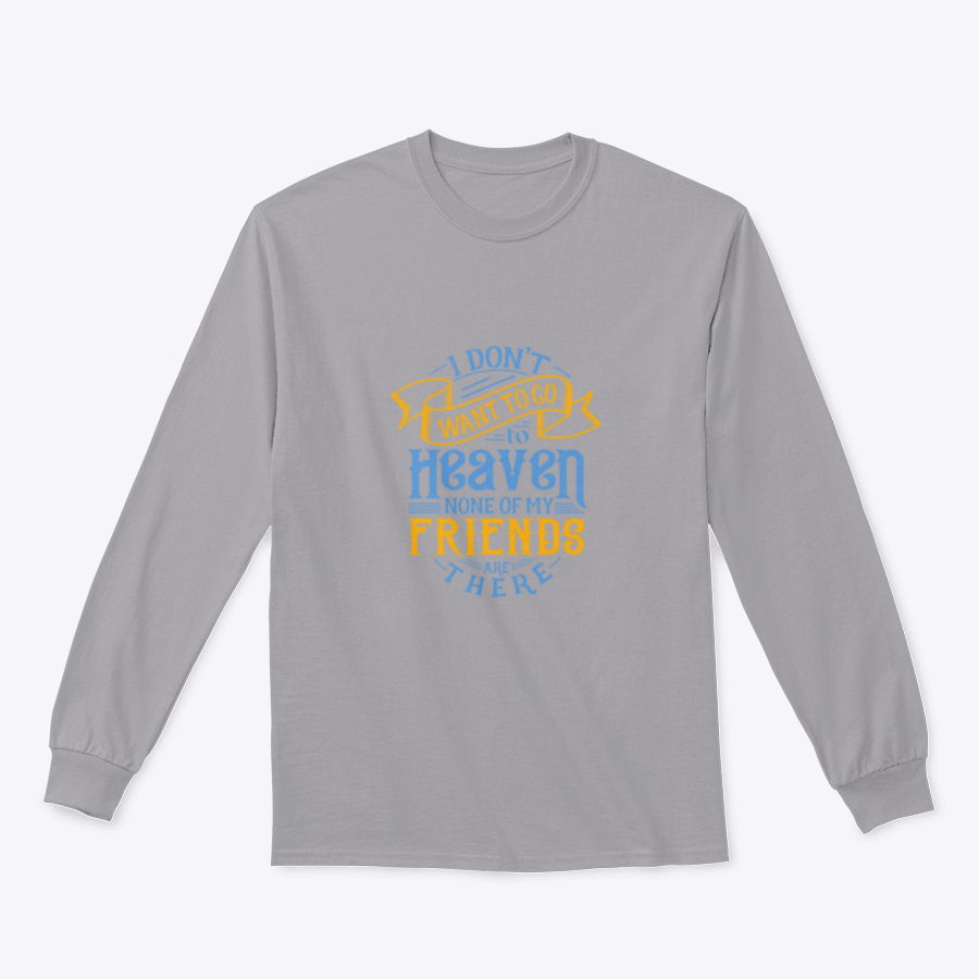 Typography Heaven Lettering T-Shirt showcasing a stylish design with a comfortable fit, made from a cotton-polyester blend.