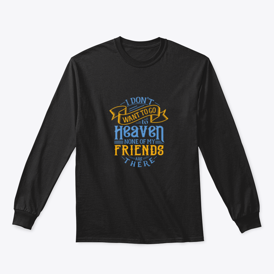 Typography Heaven Lettering T-Shirt showcasing a stylish design with a comfortable fit, made from a cotton-polyester blend.