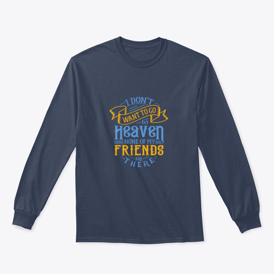 Typography Heaven Lettering T-Shirt showcasing a stylish design with a comfortable fit, made from a cotton-polyester blend.