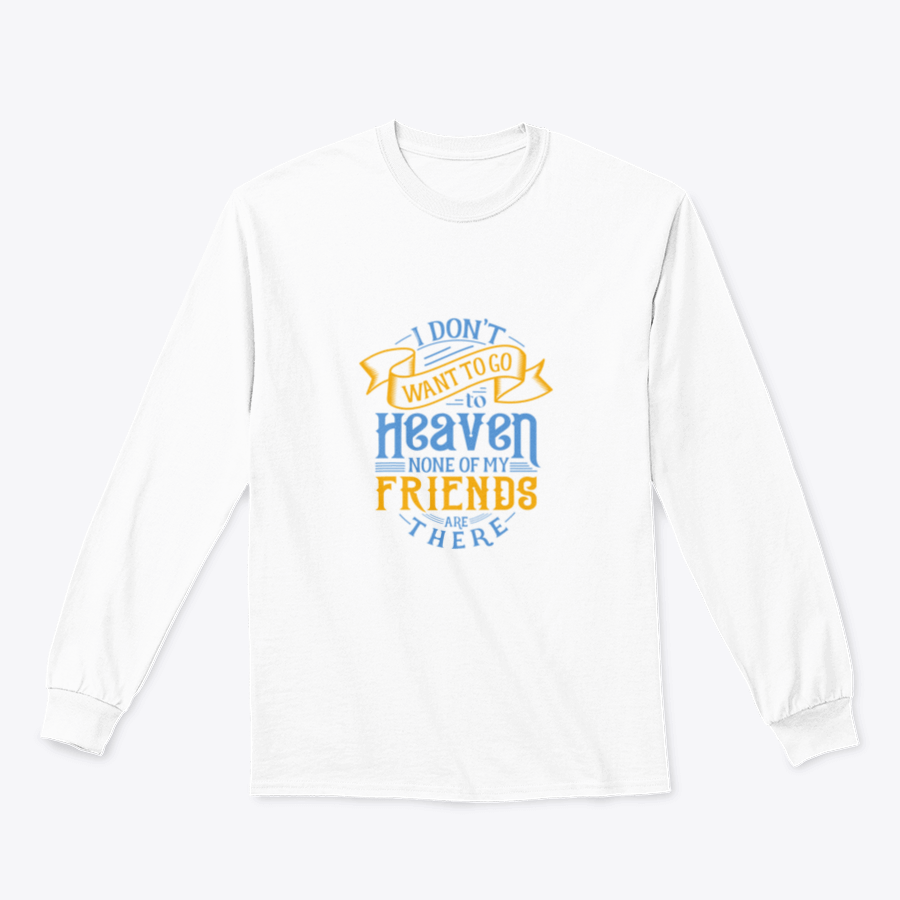 Typography Heaven Lettering T-Shirt showcasing a stylish design with a comfortable fit, made from a cotton-polyester blend.