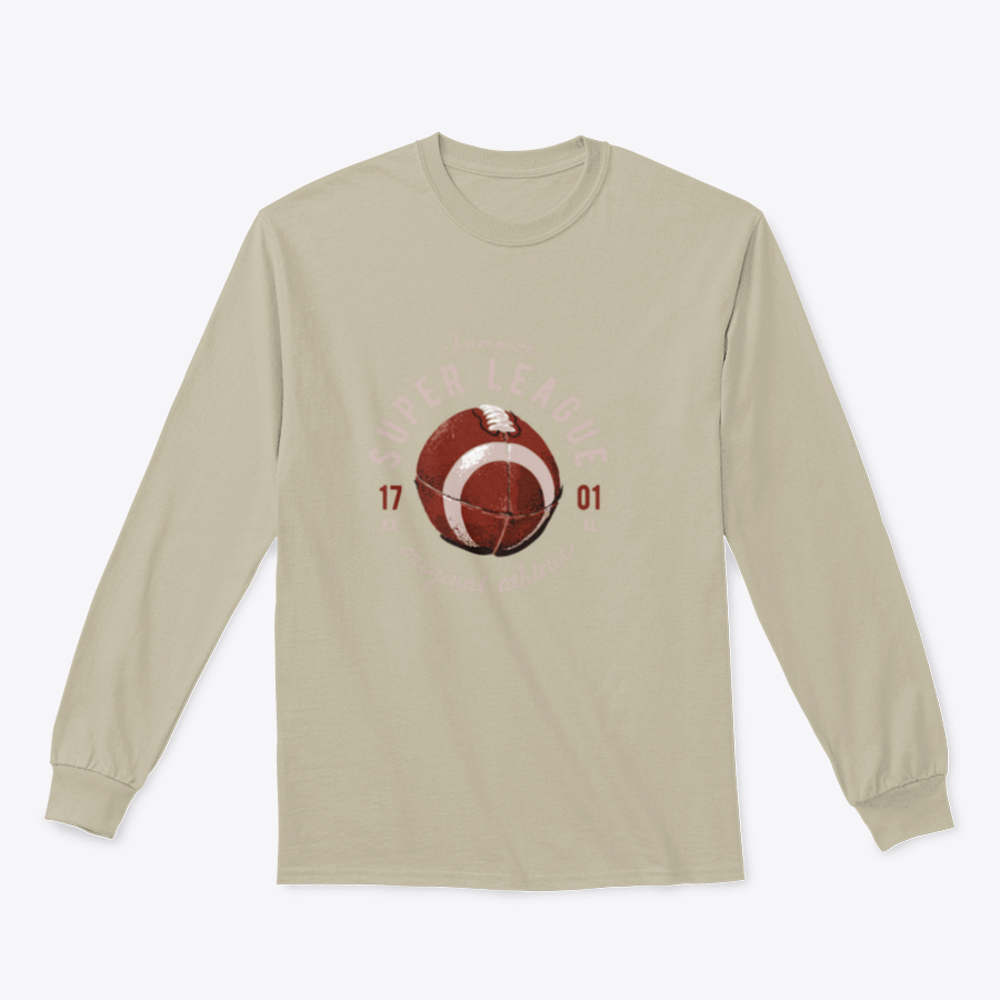 Typography slogan T-shirt featuring a rugby ball illustration, made from 100% cotton with a classic fit.