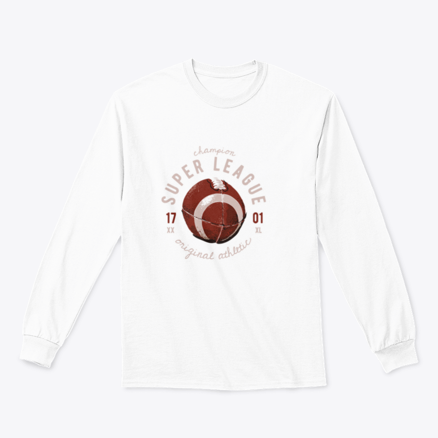 Typography slogan T-shirt featuring a rugby ball illustration, made from 100% cotton with a classic fit.