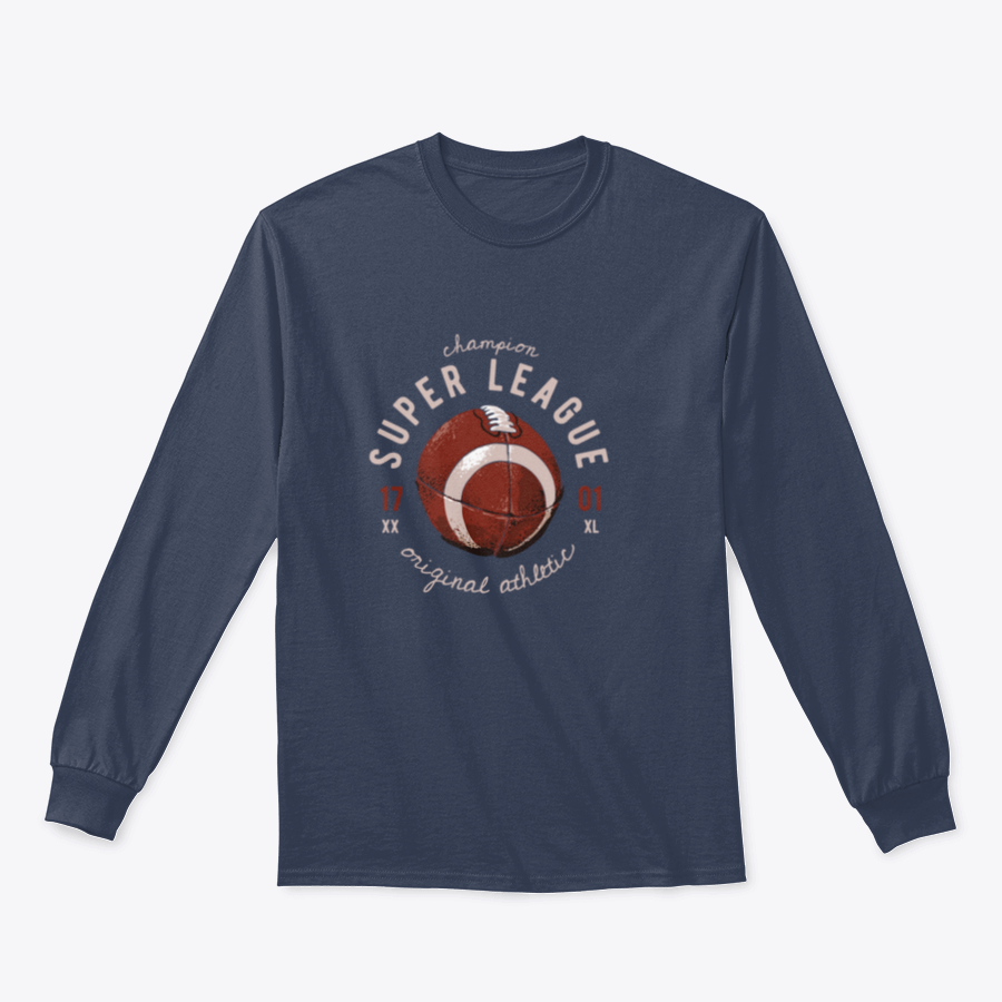 Typography slogan T-shirt featuring a rugby ball illustration, made from 100% cotton with a classic fit.