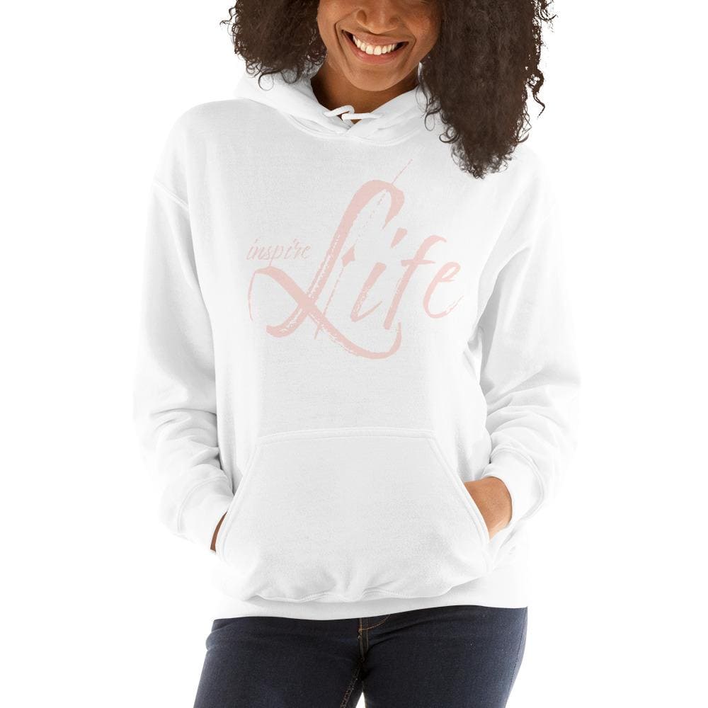 A stylish women's pullover hoodie featuring a cozy double-lined hood and front pouch pocket, perfect for cooler evenings.