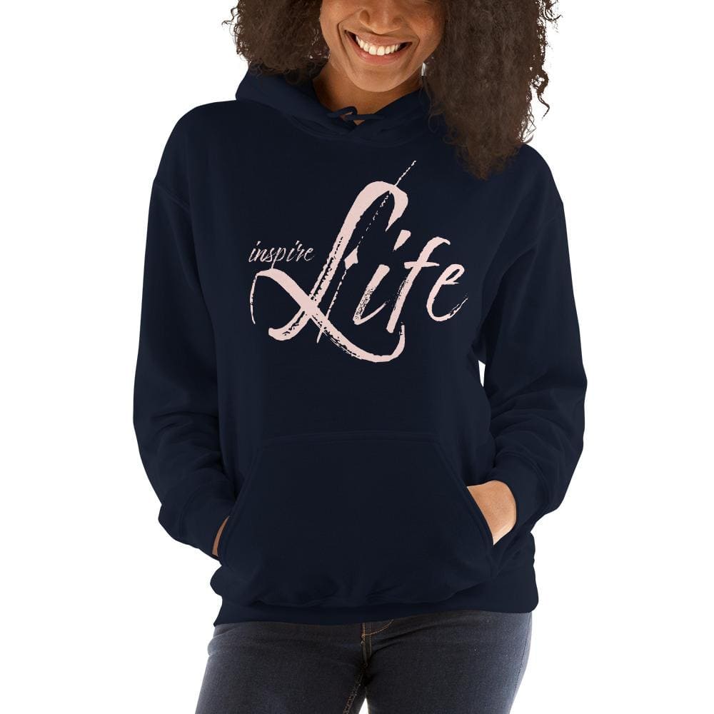 A stylish women's pullover hoodie featuring a cozy double-lined hood and front pouch pocket, perfect for cooler evenings.