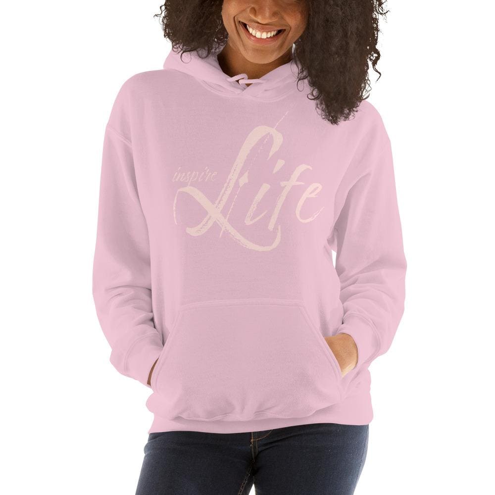 A stylish women's pullover hoodie featuring a cozy double-lined hood and front pouch pocket, perfect for cooler evenings.