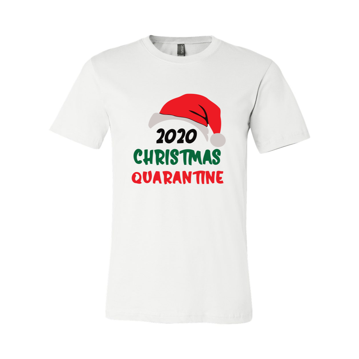 2020 Christmas Quarantine Shirt in various colors, showcasing its soft fabric and unisex design.