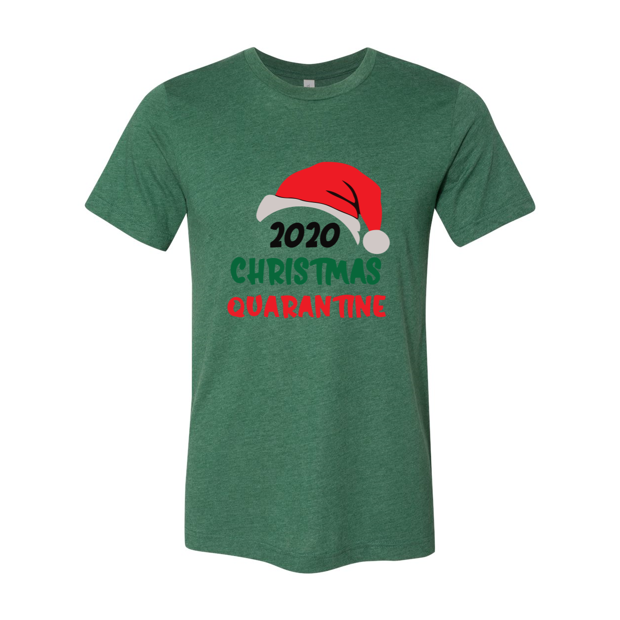 2020 Christmas Quarantine Shirt in various colors, showcasing its soft fabric and unisex design.