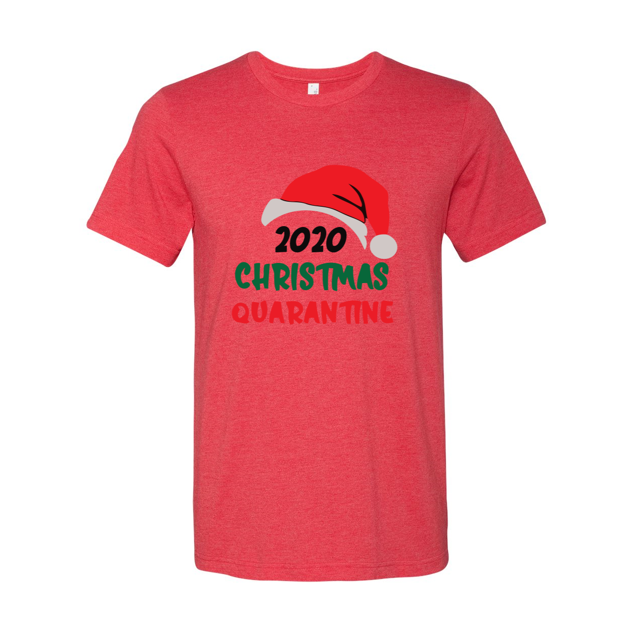 2020 Christmas Quarantine Shirt in various colors, showcasing its soft fabric and unisex design.