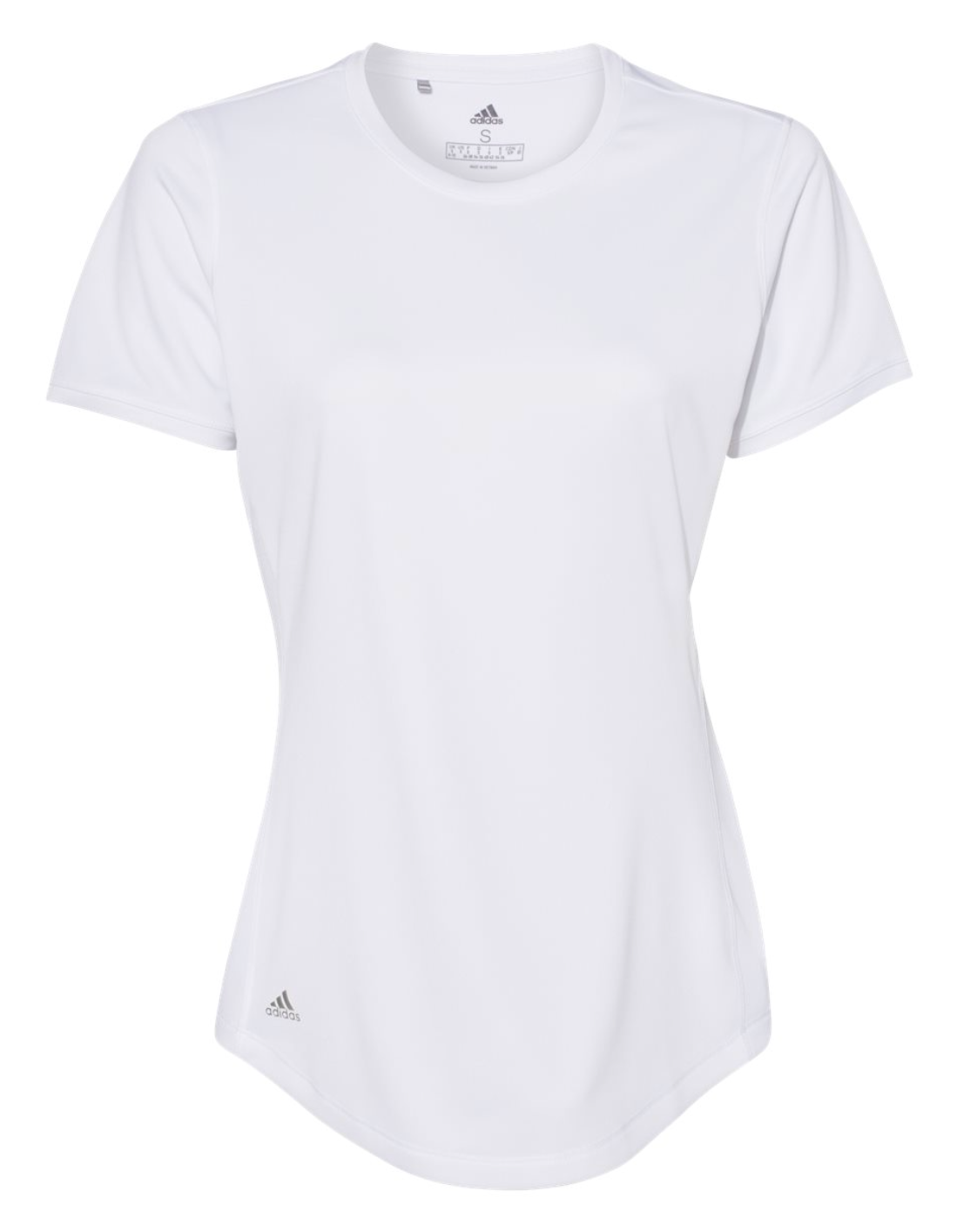 ADIDAS Women's Sport T-Shirt featuring custom design options in a vibrant color.