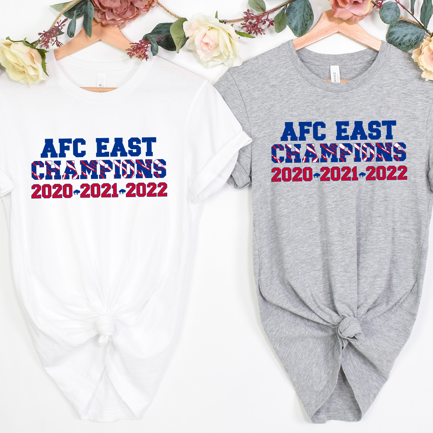 AFC East Champs Buffalo Unisex T-shirt featuring vibrant team colors and a stylish design, perfect for fans.