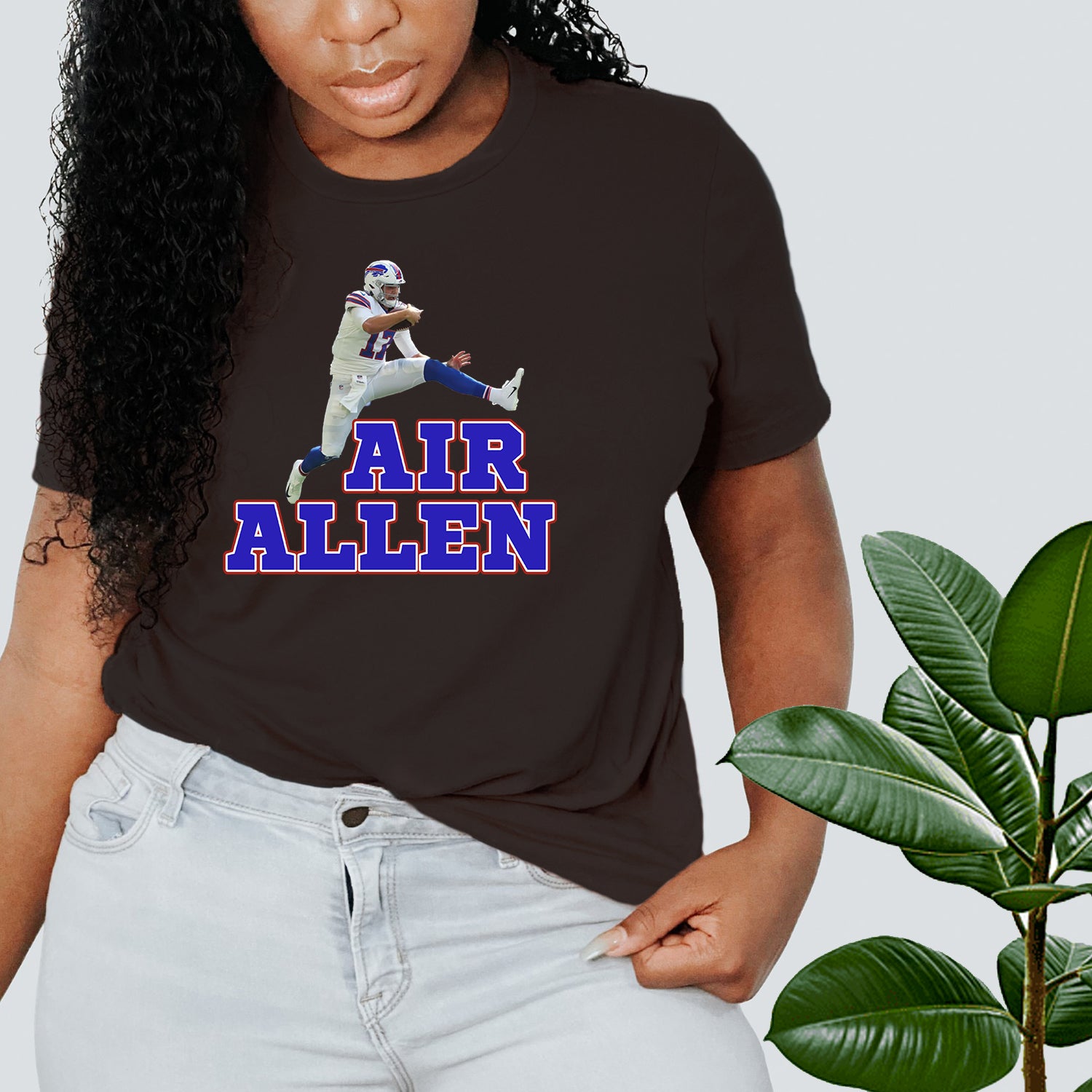 Air Allen Unisex T-shirt featuring vibrant DTG printing on soft fabric, perfect for casual wear.