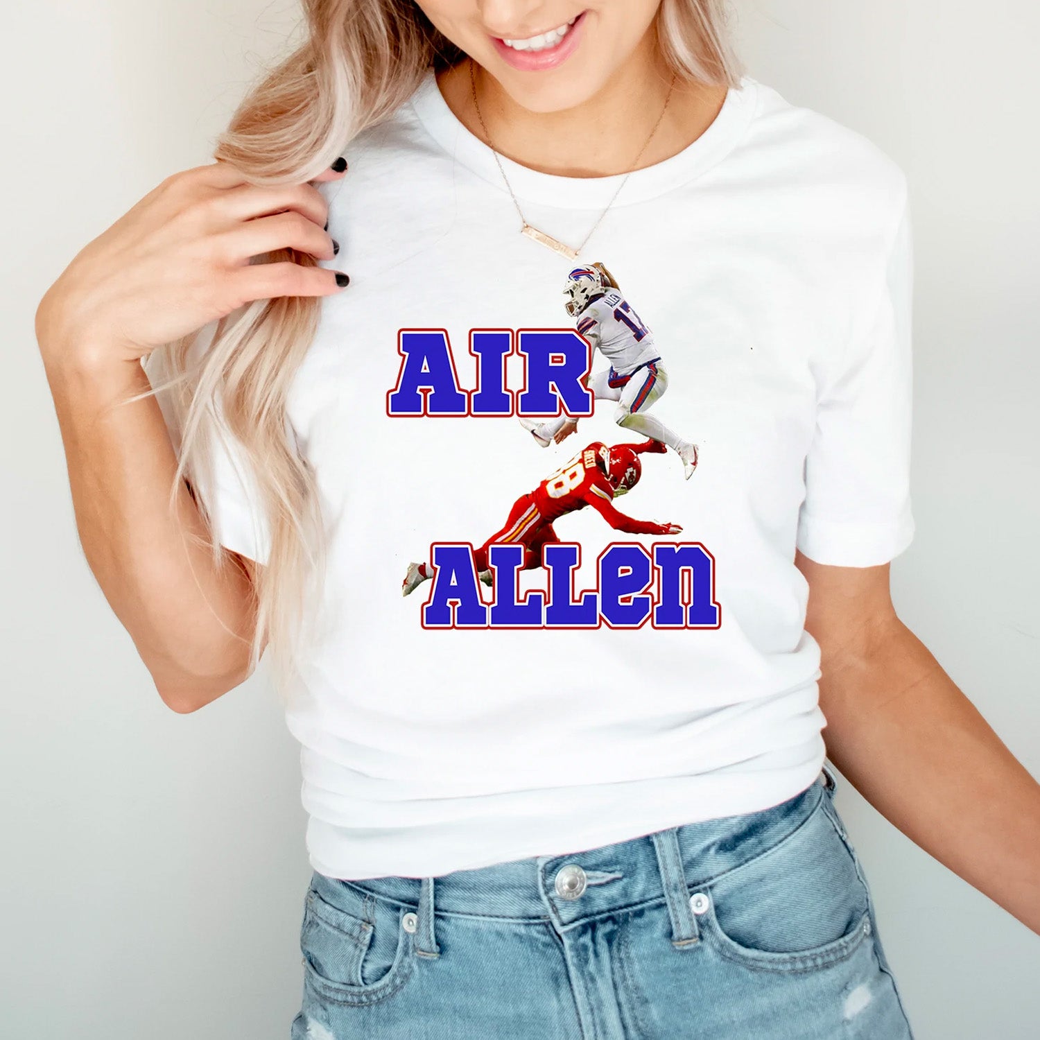 Air Allen Version 2 Unisex T-Shirt featuring vibrant DTG printing, soft fabric, and a comfortable fit, suitable for all body types.