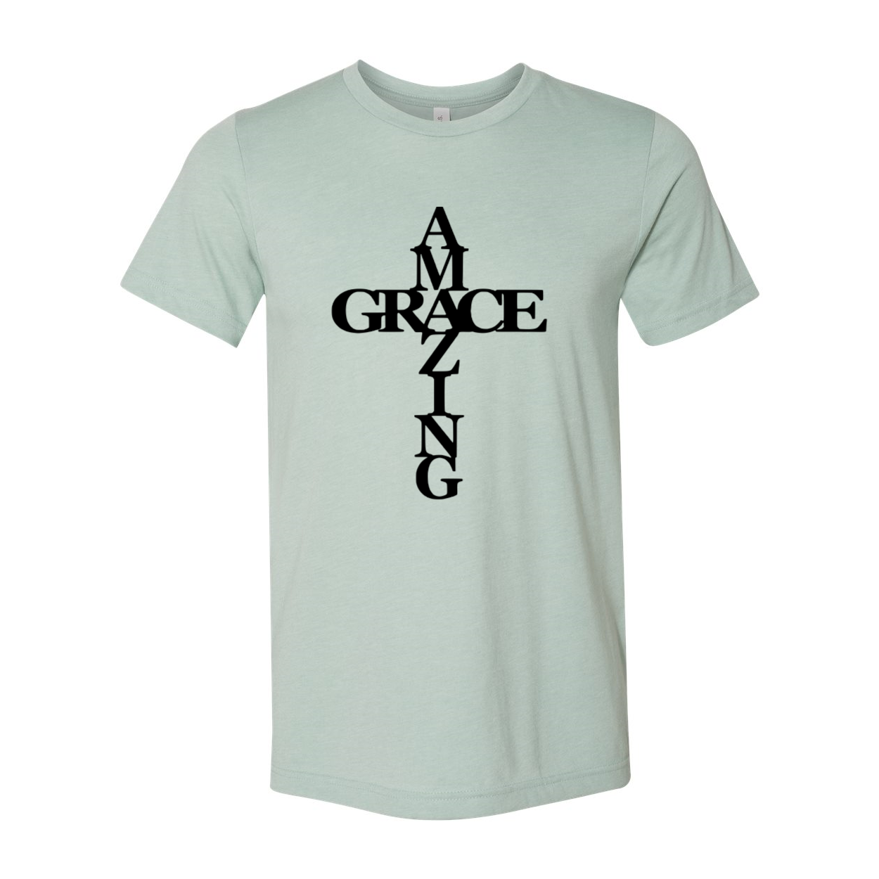 A stylish unisex Amazing Grace Shirt made from soft ring spun cotton, available in multiple colors and sizes.