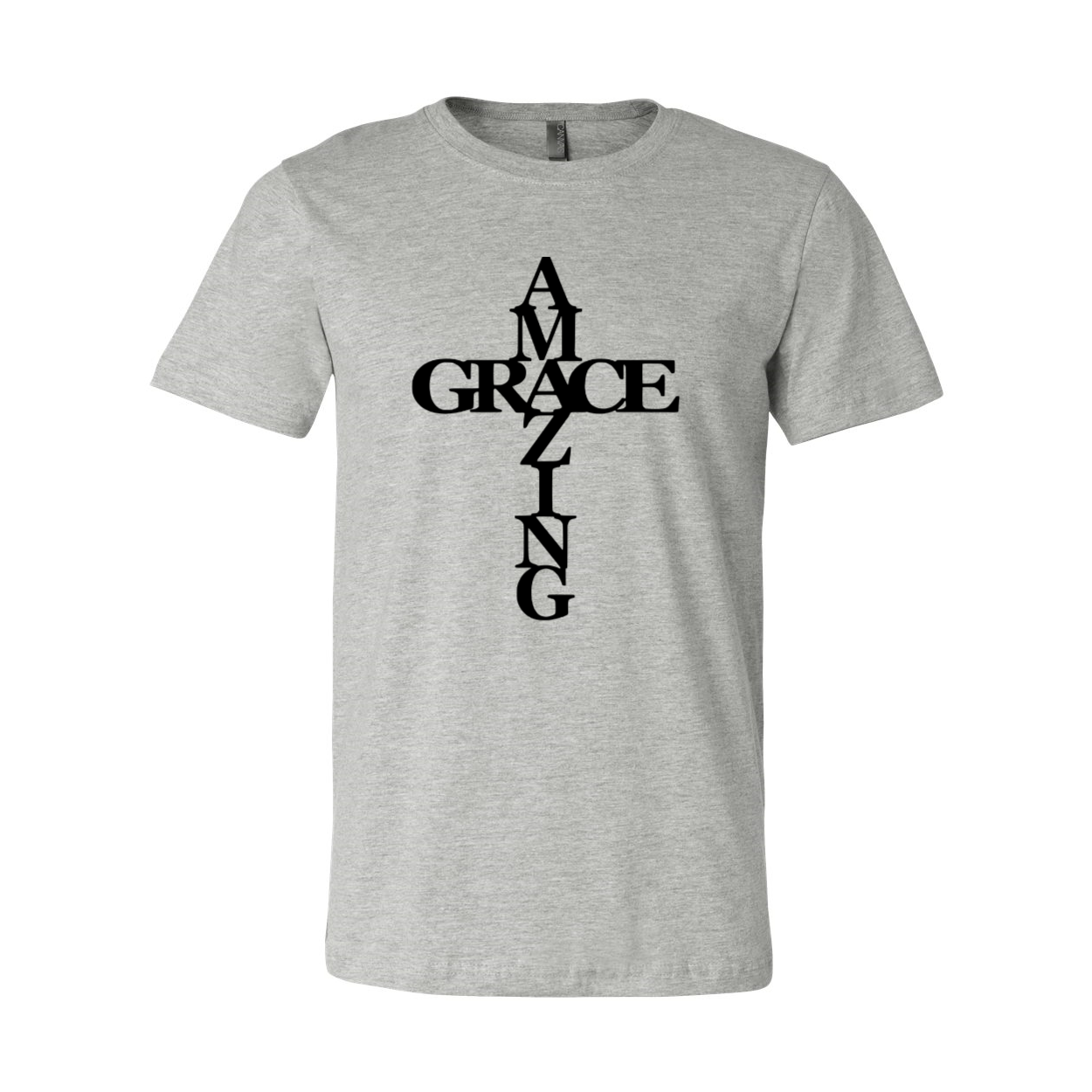 A stylish unisex Amazing Grace Shirt made from soft ring spun cotton, available in multiple colors and sizes.