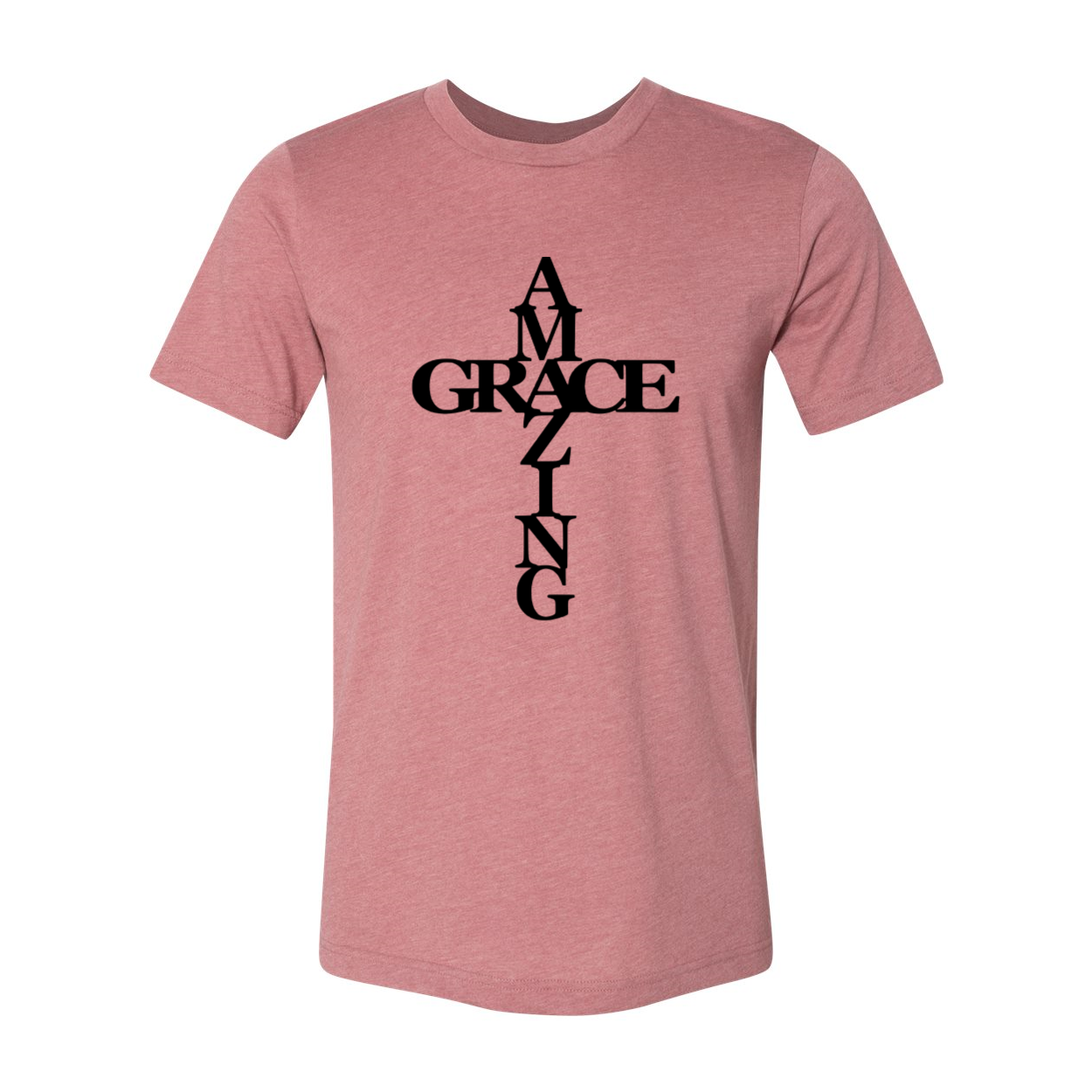 A stylish unisex Amazing Grace Shirt made from soft ring spun cotton, available in multiple colors and sizes.