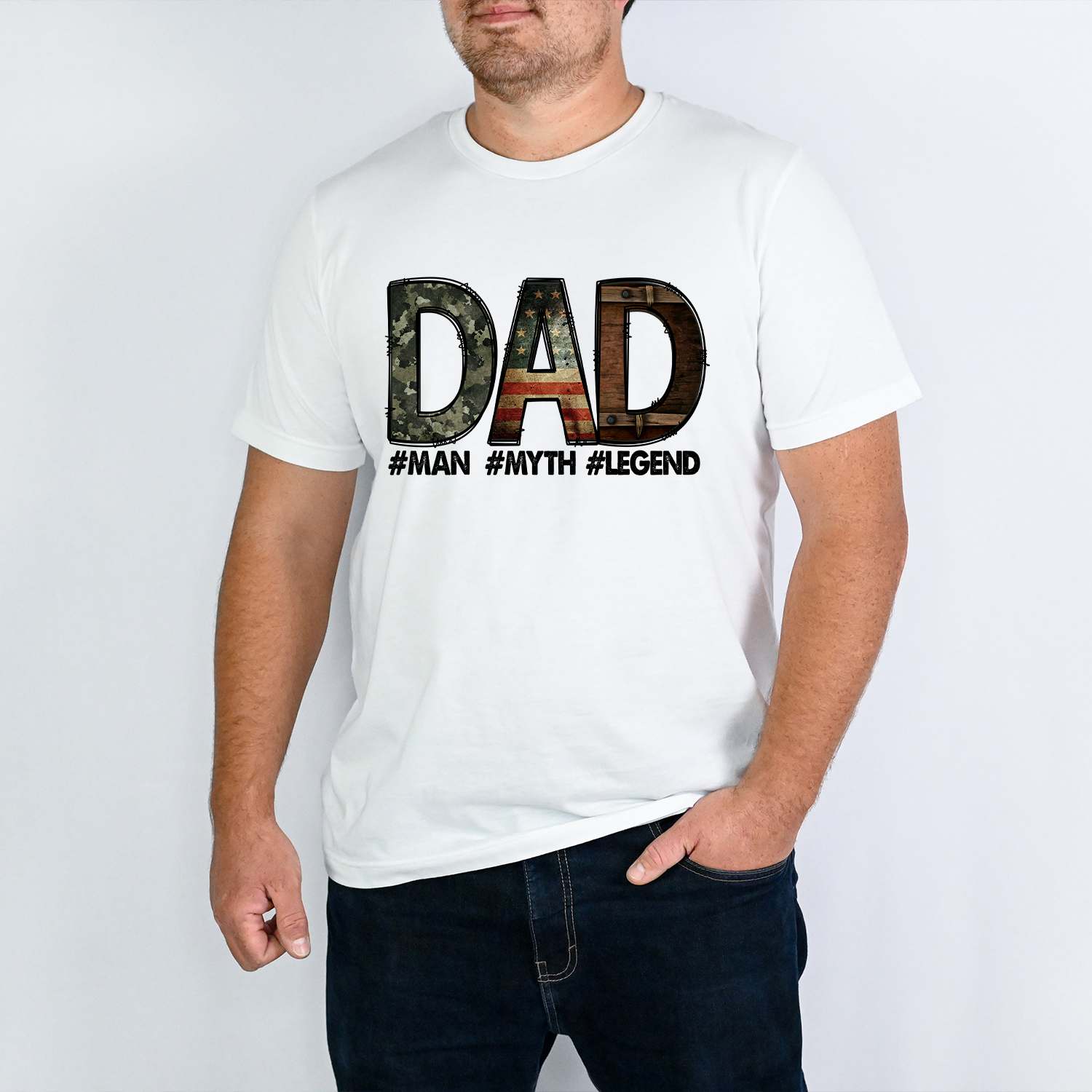 American Dad Unisex T-shirt featuring vibrant DTG printing, showcasing the iconic design in a comfortable fit.