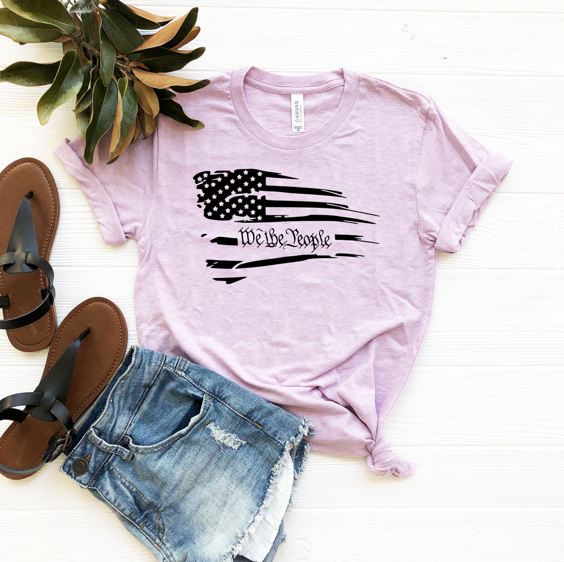 American Flag We The People Shirt in various colors, showcasing its comfortable fit and high-quality print.