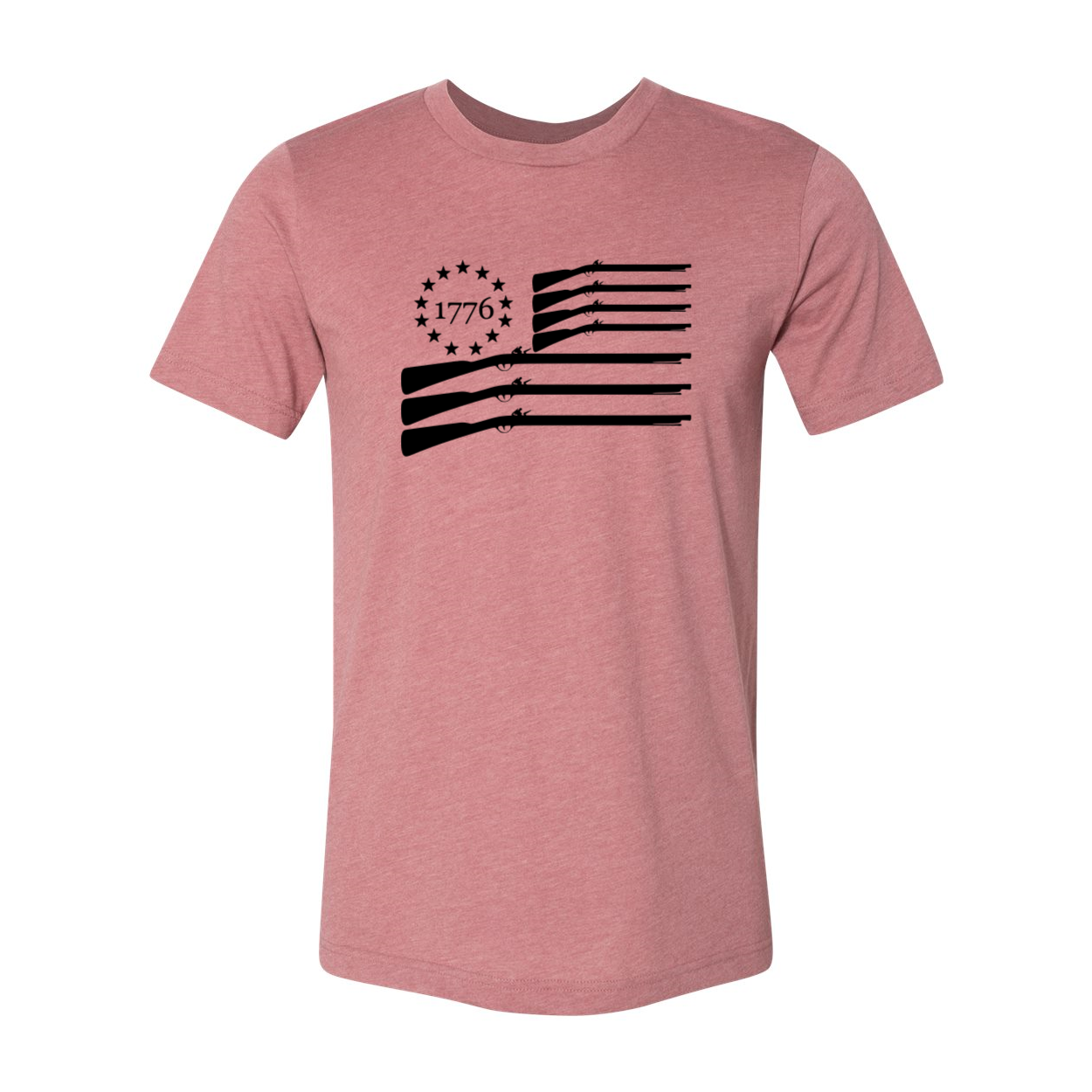 American Rifle Flag Shirt in various colors, showcasing its comfortable fit and high-quality print.